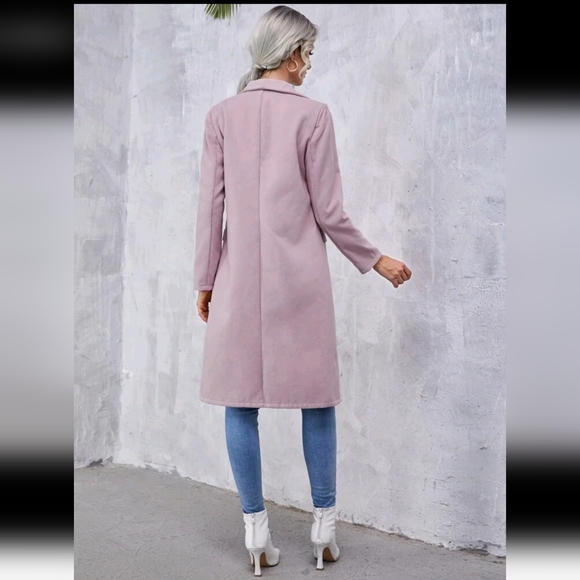 Dusty Pink Peacoat - Picture 3 of 12